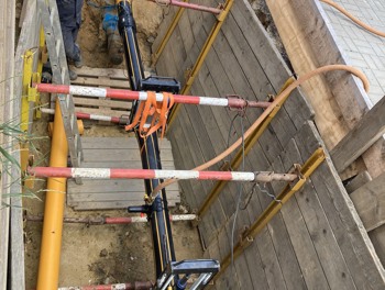 Stlačení a přepojení potrubí, Hranice